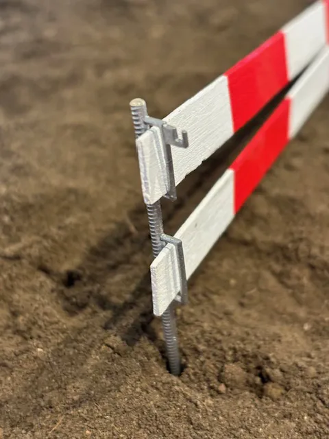 Absperrlattenhalter Betonstahl 2 Lattenhalter