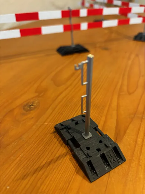 Absperrlattenhalter Stahlrohr mit 2 Lattenhalter